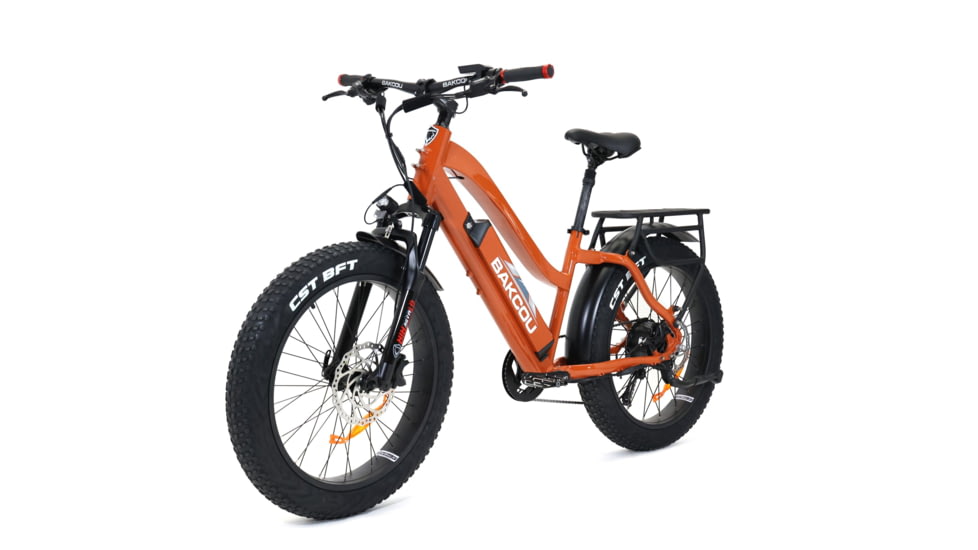 Bakcou Flatlander Step-Through 24in 21ah eBike, Gloss Burnt Orange, 9501279867116