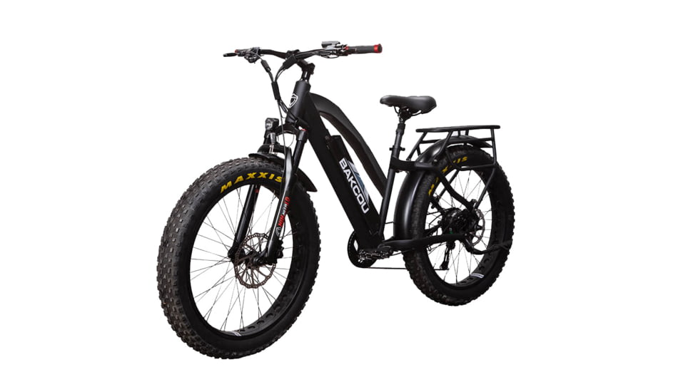 Bakcou Flatlander Step-Through 24in 21ah eBike, Matte Black, 9505347355864