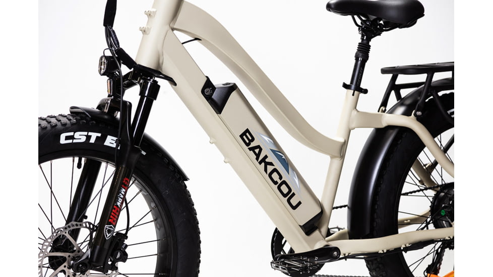 Bakcou Flatlander Step-Through 24in 21ah eBike, Matte Desert Tan, 9502594841836