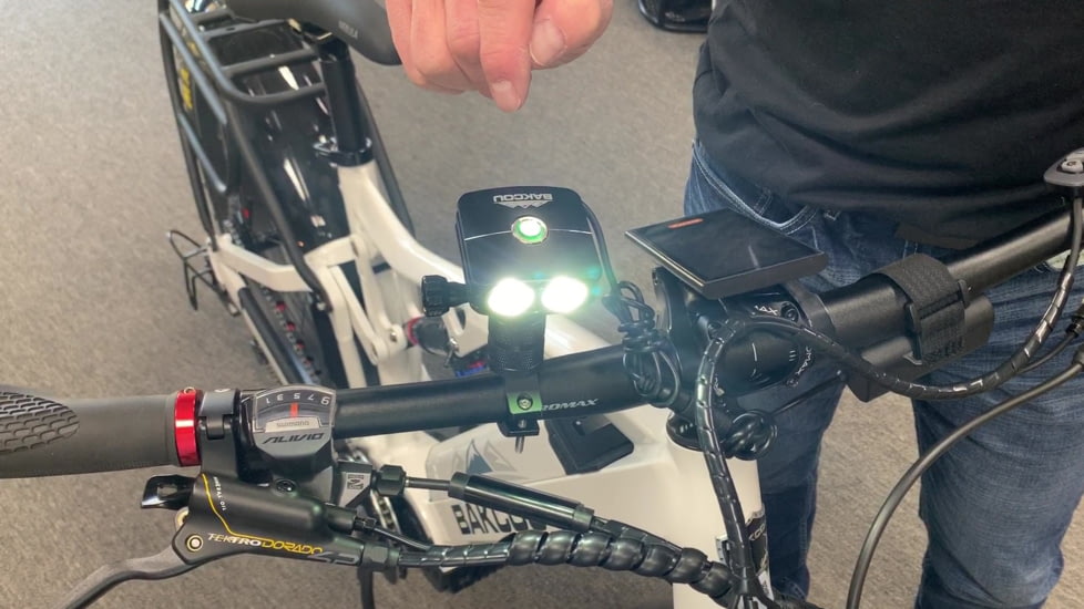Bakcou GoPro Mount Electric Bike Headlight, 2200 Lumen, 9504598988845