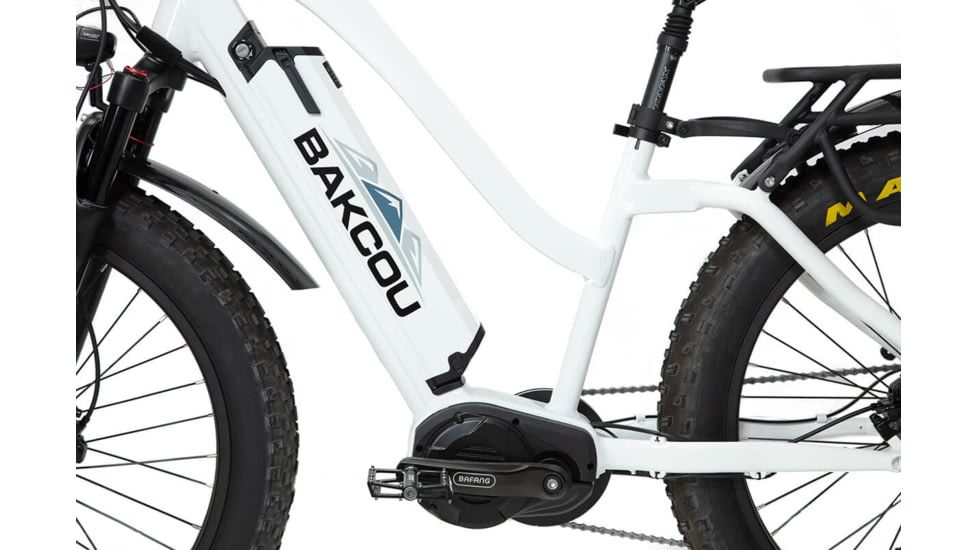 Bakcou Mule Step-Through 24in 21ah eBike, Gloss White, 9508728477223