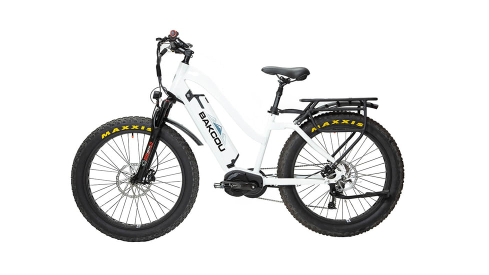 Bakcou Mule Step-Through 26in 19.2ah eBike, Gloss White, 9501664982240