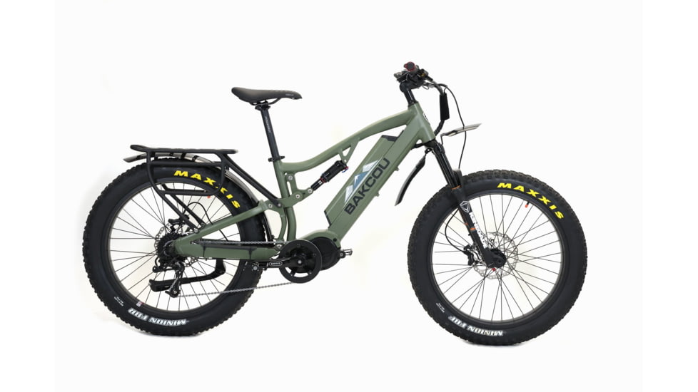 Bakcou Storm 17in Frame 17.5ah eBike, Matte Army Green, 9509477941881