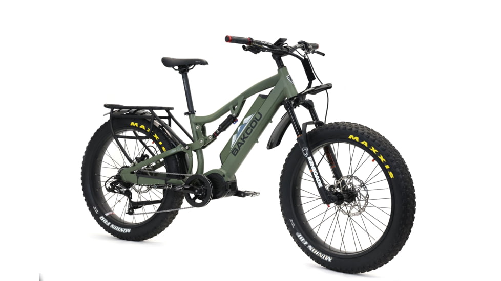 Bakcou Storm 17in Frame 17.5ah eBike, Matte Army Green, 9509477941881