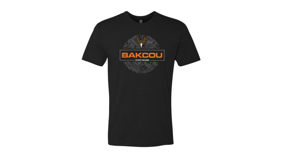 Bakcou Topo Tee Shirt, Black, Small, 9508423681352