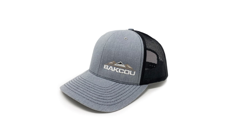 Bakcou Trucker Hat, Light Gray/Black, 9501611918117