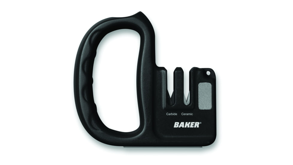 Baker Tools Dual Knife Sharpener Carbide/Ceramic with Hook Hone, BDKS