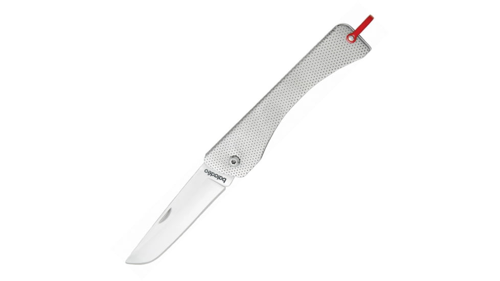 Baladeo Oxford Couteau Folder, 2.75in Satin SS Drop Point, Textured SS Handle, ECO401