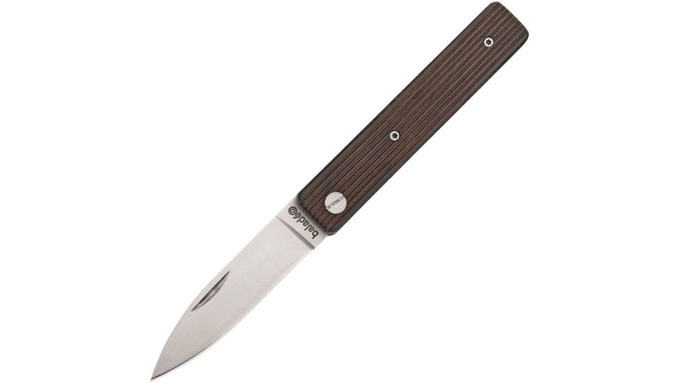 Baladeo Papagayo Granadilla Folder Folding Knife,2.875in,420 Steel,Granadilla Wood Handle BALECO330