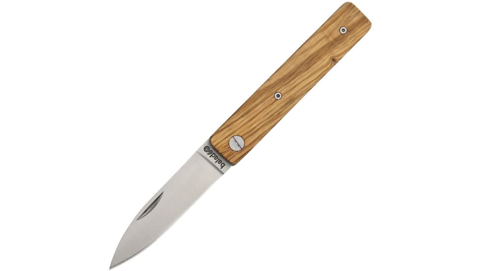 Baladeo Papagayo Olive Wood Folder Folding Knife,2.875in,420 Steel,Olive Wood Handle BALECO331