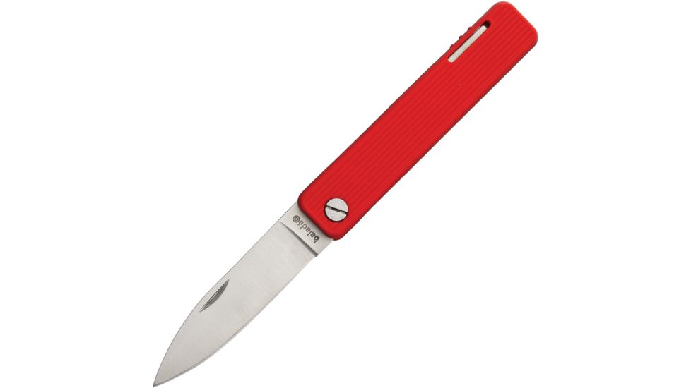 Baladeo Papagayo Red Folder Folding Knife,2.875in,420 Steel,Red,TPE Plastic Handle BALECO351