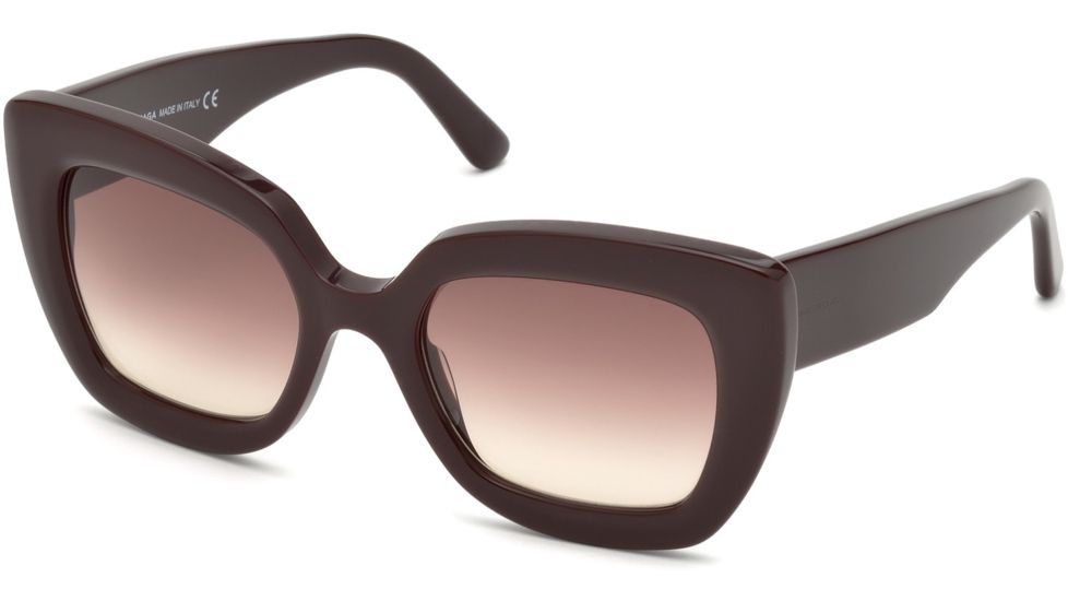 Balenciaga BA0130 Sunglasses - Shiny Dark Brown Frame Color, Gradient Brown Lens Color