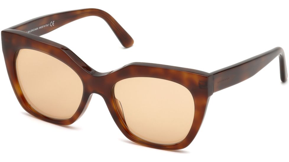 Balenciaga BA0132 Sunglasses - Blonde Havana Frame Color, Brown Lens Color