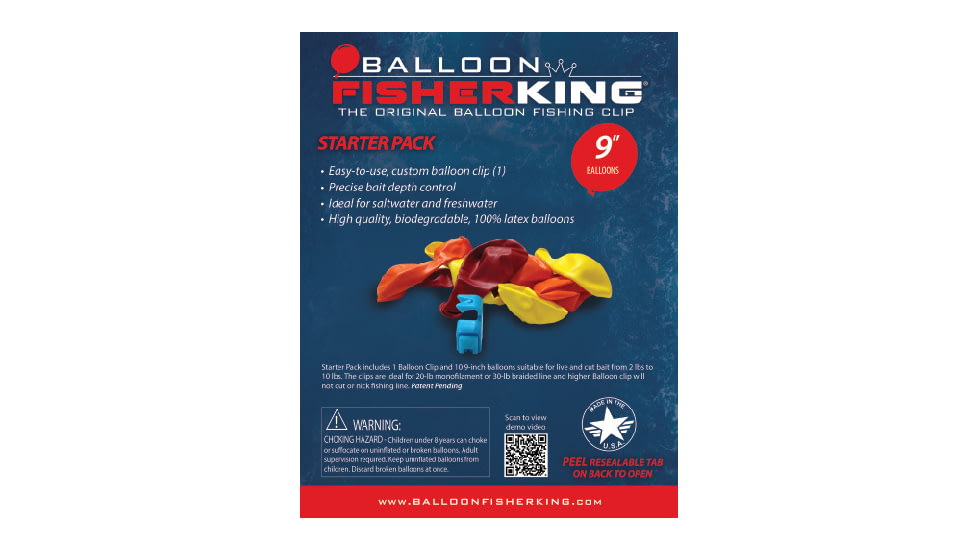 Balloon Fisher King Starter Pack w/9in Balloons, 408