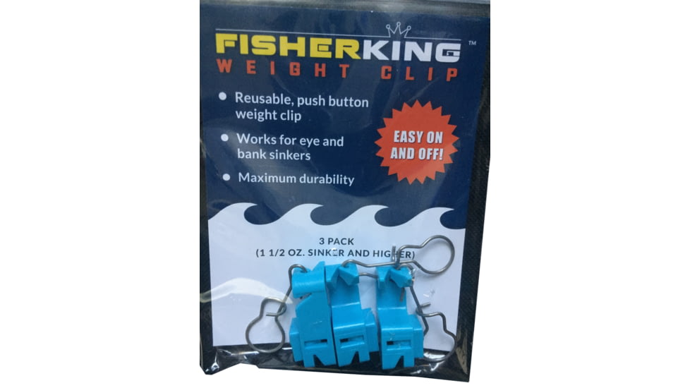 Balloon Fisher King Weight Clip - 3 pack Over 1 oz weight size, 417