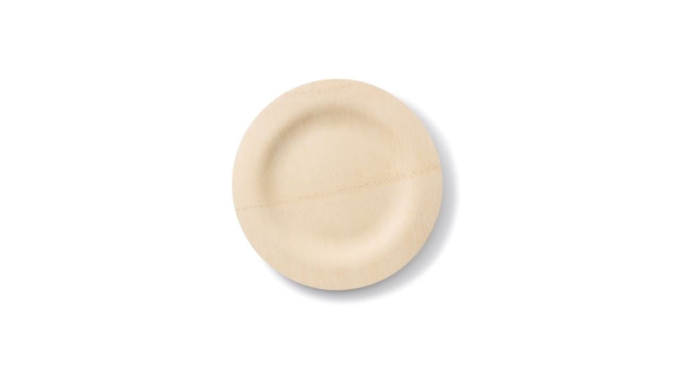 Bambu All Occasion Veneerware Bamboo Compostable Plates. 9in Round. Package of 8, Natural, 9in, 060200
