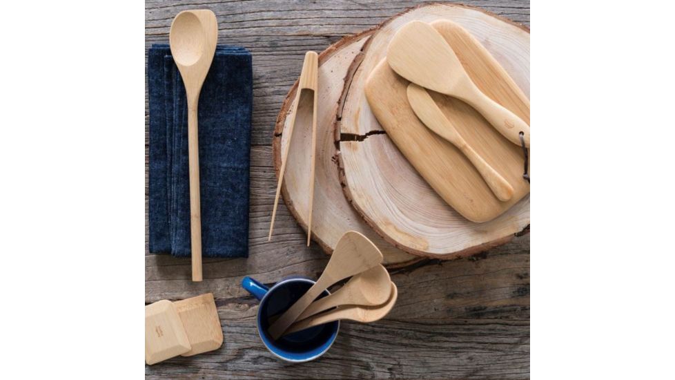 Bambu Bamboo Tongs, Natural, Natural, 9in, 053400