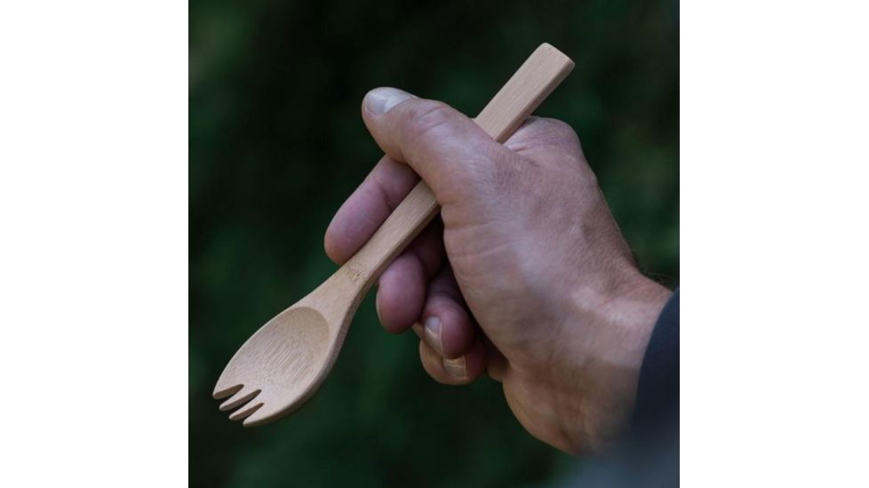 Bambu Large Bamboo Spork Two.0 , Natural, Natural, 6 3/4in, 057800