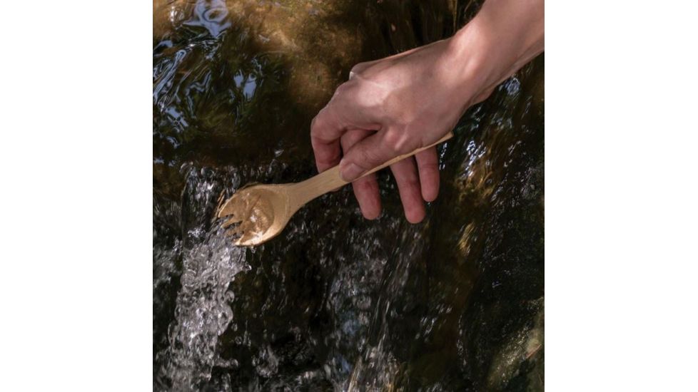 Bambu Large Bamboo Spork Two.0 , Natural, Natural, 6 3/4in, 057800