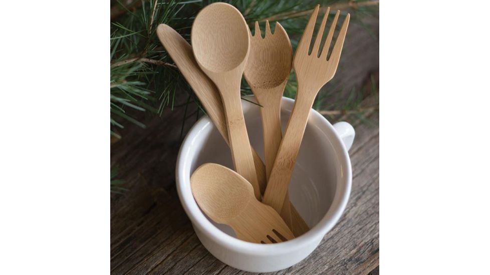 Bambu Large Bamboo Spork Two.0 , Natural, Natural, 6 3/4in, 057800