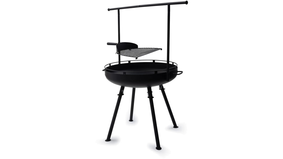 Barebones Cowboy Fire Pit Grill - 30in w/ Adjustable Legs, CKW-450