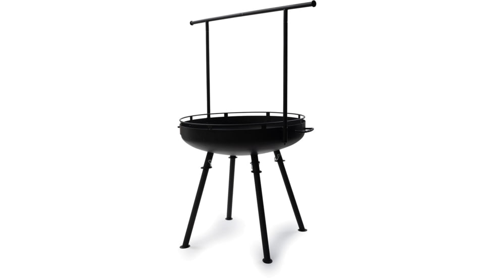 Barebones Cowboy Fire Pit Grill - 30in w/ Adjustable Legs, CKW-450