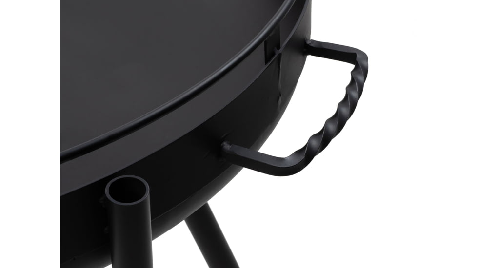 Barebones Cowboy Fire Pit Grill - 30in w/ Adjustable Legs, CKW-450