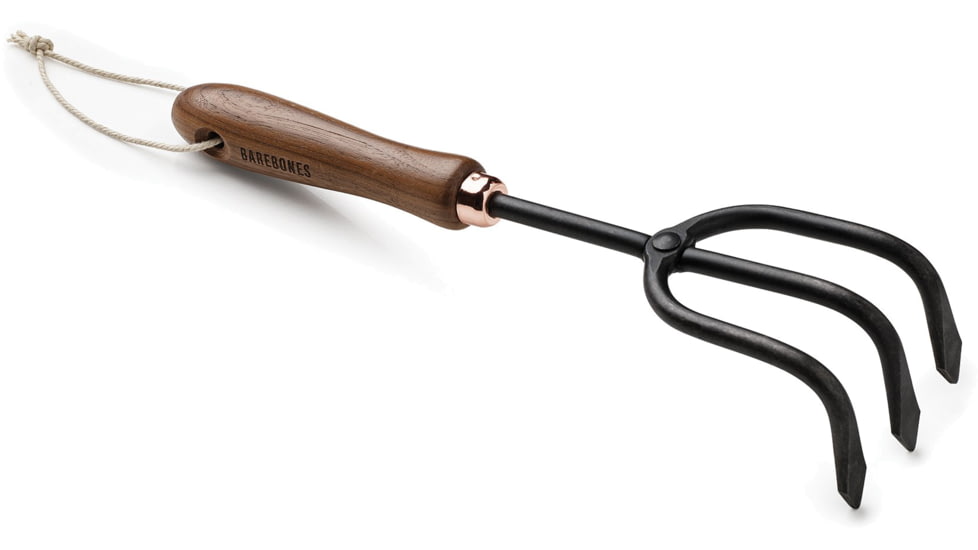 Barebones Cultivator Hand Tool, Wooden Handle, Heat-Treated Stainless Steel Blade, GDN-090