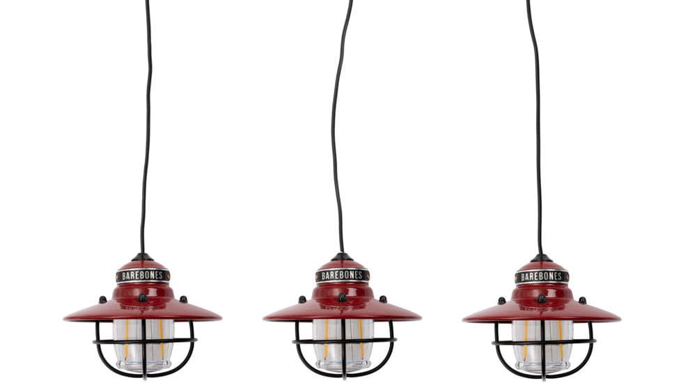 Barebones Edison String Light, Red, LIV-267