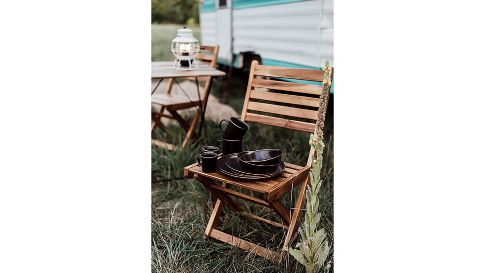 Barebones Enamel Bowl Set Charcoal