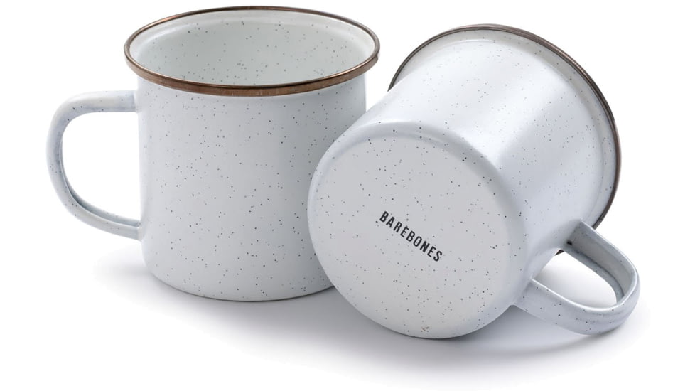 Barebones Enamel Cup Set - Set of 2, Eggshell, CKW-393