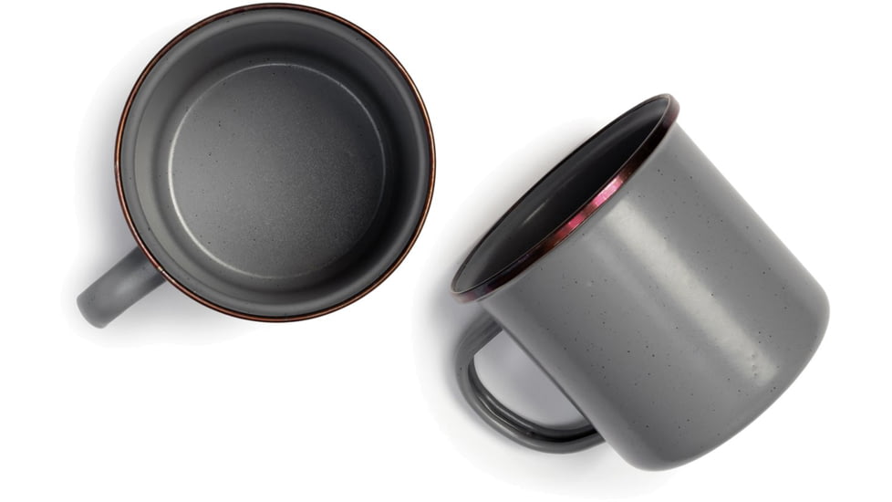 Barebones Enamel Cup Set - Set of 2, Slate Gray, CKW-356