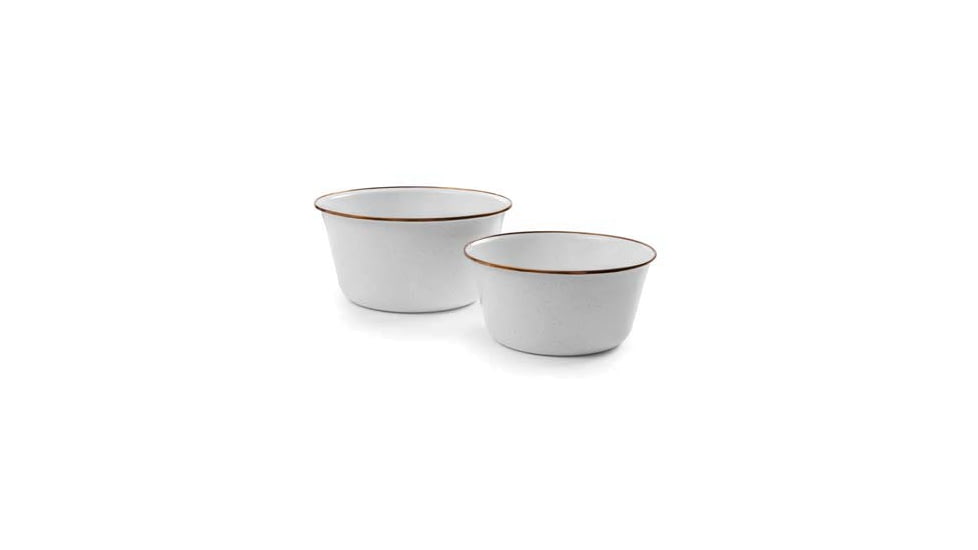 Barebones Enamel Mixing Bowl Set, Eggshell, CKW-397