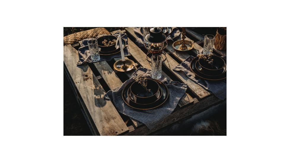 Barebones Enamel Plate Set, Charcoal, CKW-341