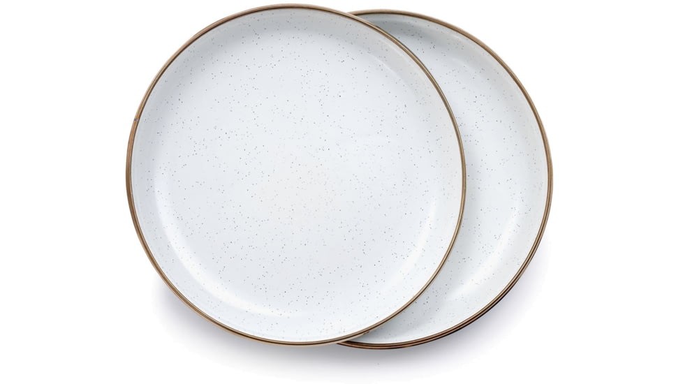 Barebones Enamel Salad Plate - Set of 2, Eggshell, 8in, CKW-392