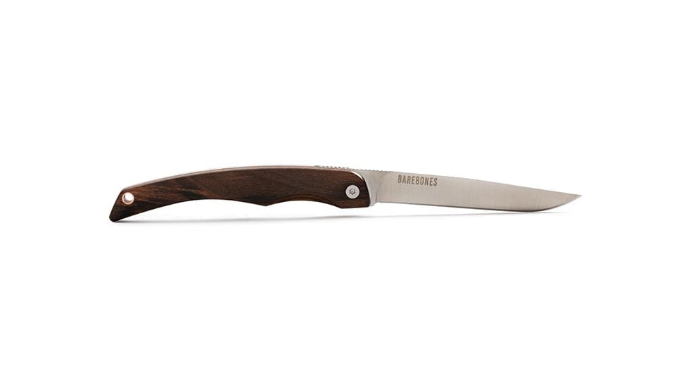 Barebones Folding Knife Set - Set of 2, 50CR15 Stainless Steel Blade, Hardwood Handle, CKW-362