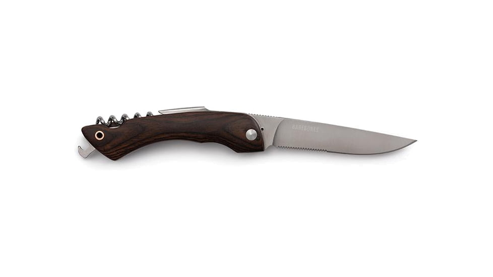 Barebones Folding Picnic Knife, 50CR15 Stainless Steel, Hardwood, CKW-363