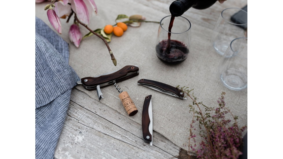 Barebones Folding Picnic Knife, 50CR15 Stainless Steel, Hardwood, CKW-363