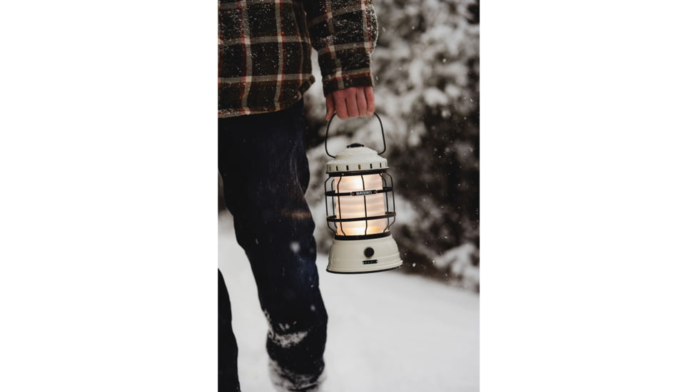 Barebones Forest Lantern Vintage White