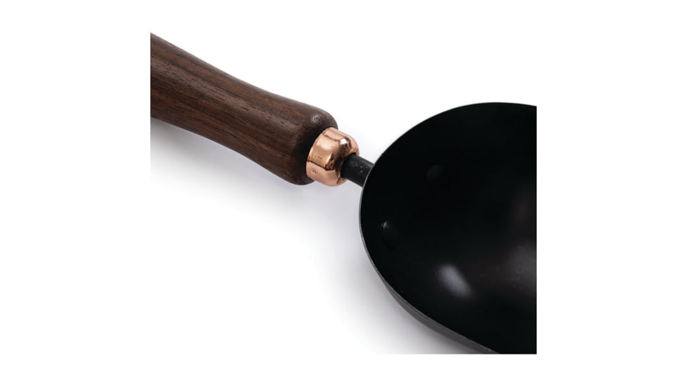 Barebones Garden Scoop, 12.5in Overall, Heat-Treated 2Cr13 Stainless Steel, Walnut Handle, GDN-092