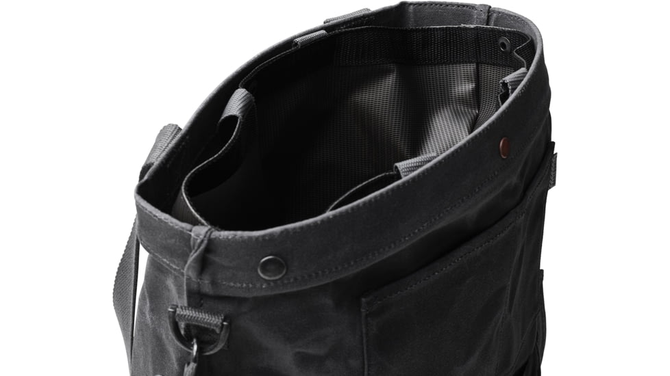 Barebones Gathering Bag, Paraffin Waxed Canvas, 18in x 16.5in x 5in, Slate Gray GDN-068
