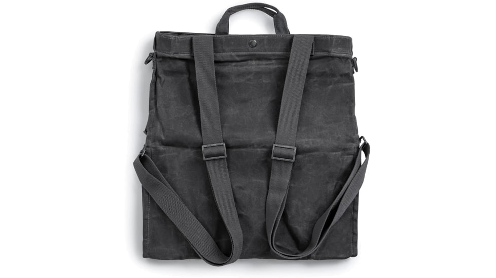 Barebones Gathering Bag, Paraffin Waxed Canvas, 18in x 16.5in x 5in, Slate Gray GDN-068