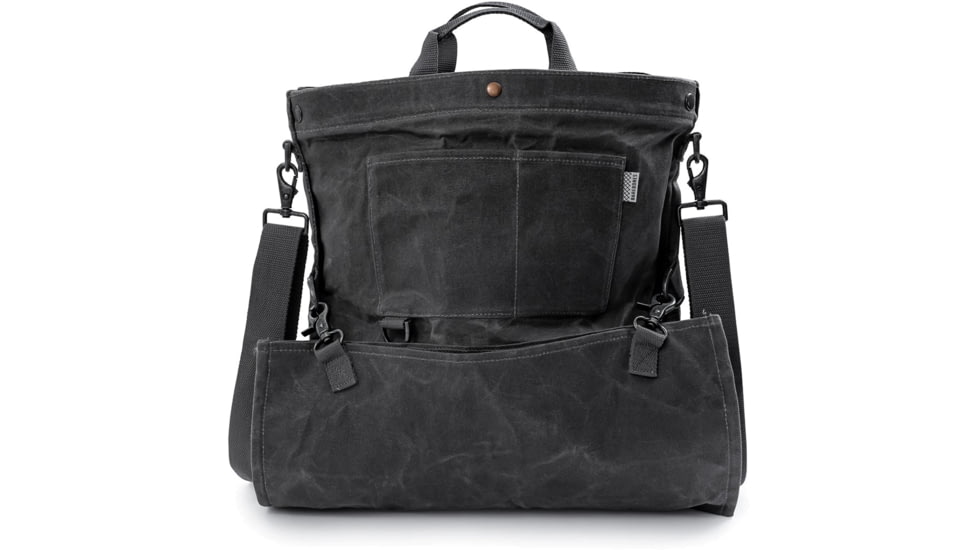 Barebones Gathering Bag, Paraffin Waxed Canvas, 18in x 16.5in x 5in, Slate Gray GDN-068