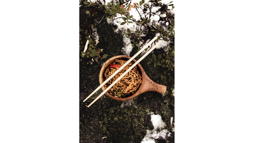 Barebones Kuksa Wooden Drinking Cup, 16oz, 6.5in x 4.5in x 2.5in, Natural Acacia Wood, CKW-1022