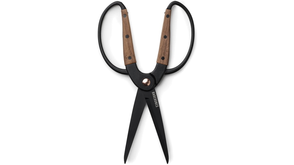 Barebones Large Scissors, Wooden Handle, 4in Heat-Treated Stainless Steel Blade, GDN-058