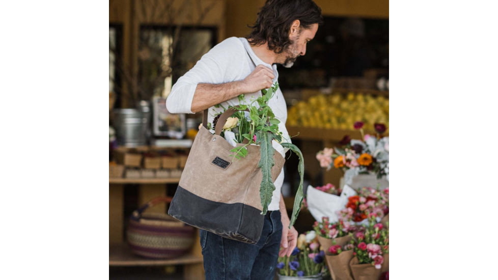 Barebones Neelum Market Tote Bag, Khaki, STC-718