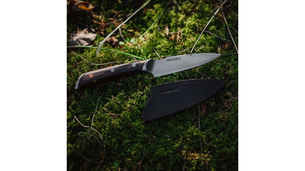 Barebones No. 4 Paring Knife, 8.25in Overall, 3.75in, 5Cr15MoV, Satin Blade, Brown Pakkawood Handle, CKW-491