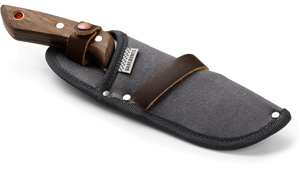 Barebones No. 6 Field Knife, 6in High-Carbon Steel Blade, Walnut Handle, HMS-2118