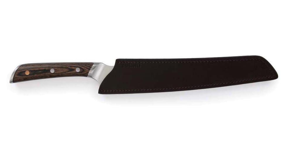 Barebones No. 9 Bread Knife, 14in Overall, 9in, 5Cr15MoV, Satin Serrated Blade, Brown Pakkawood Handle, CKW-492