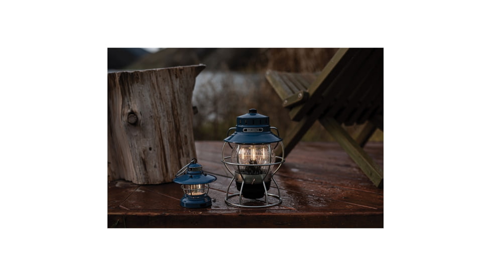 Barebones Railroad Lantern Ocean Blue